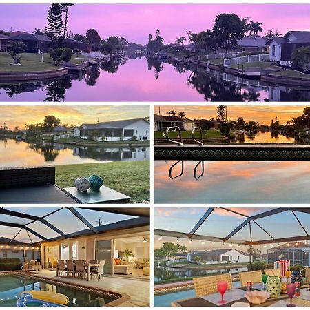 Serenity Waterfront Villa With King Suite, Private Pool, Great Lanai Enclosure And Long Water Views Cape Coral Eksteriør billede