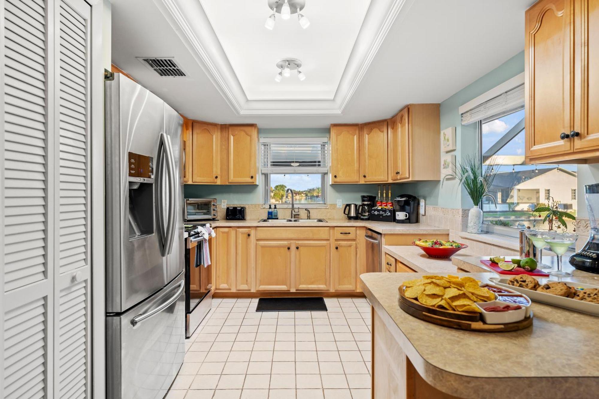 Serenity Waterfront Villa With King Suite, Private Pool, Great Lanai Enclosure And Long Water Views Cape Coral Eksteriør billede