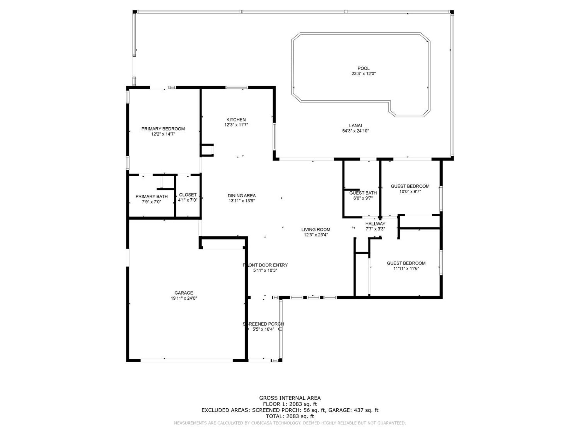 Serenity Waterfront Villa With King Suite, Private Pool, Great Lanai Enclosure And Long Water Views Cape Coral Eksteriør billede
